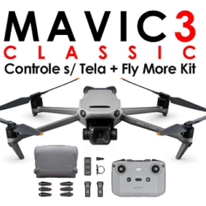 Drone DJI Mavic 3 Classic + Controle sem Tela + Fly More Kit (Versão Nacional)