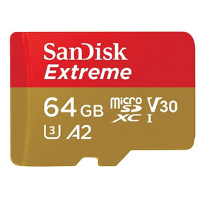 MicroSD Cartão de Memória - 64GB - SanDisk Extreme- GA3LRYRPU