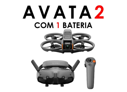 Drone DJI Avata 2 Fly More Combo com 1 Bateria