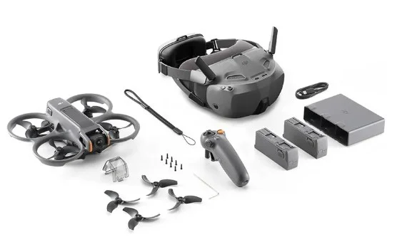Drone DJI Avata 2 Fly Smart Combo com 3 Baterias (Goggles N3)