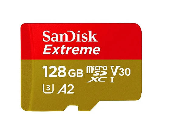 MicroSD Cartão de Memória - 128GB - SanDisk Extreme-3VECJBFTR
