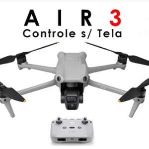 Drone DJI Air 3 + Controle sem Tela (Versão Nacional)