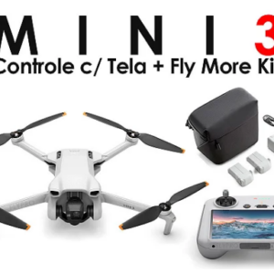 Drone DJI Mini 3 + Controle com Tela + Fly More Kit (Versão Nacional)