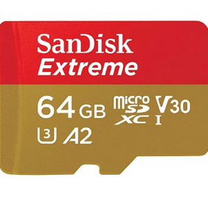 MicroSD Cartão de Memória - 64GB - SanDisk Extreme- GA3LRYRPU